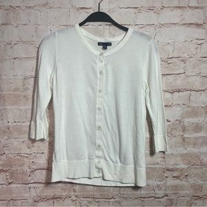 Gap cream button down cardigan size XS